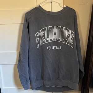 Comfort Colors Blue Jean Fieldhouse Volleyball Crewneck